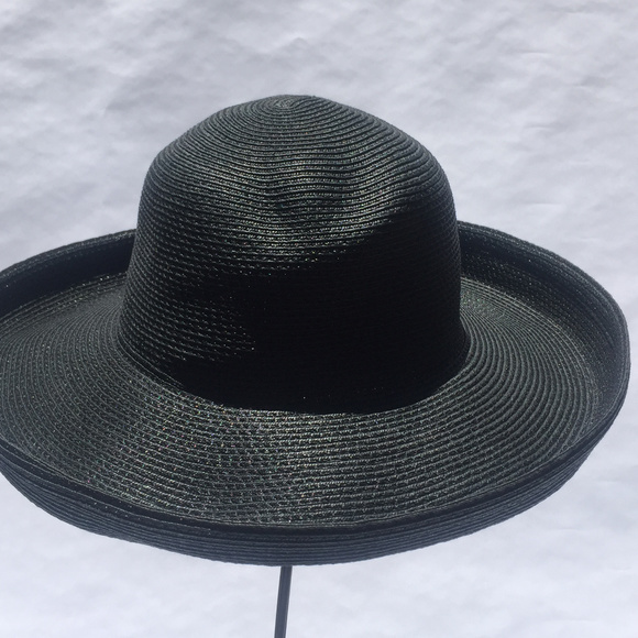 Sydney Harbor Adjustable Black 100% Paper Hat - Picture 2 of 7